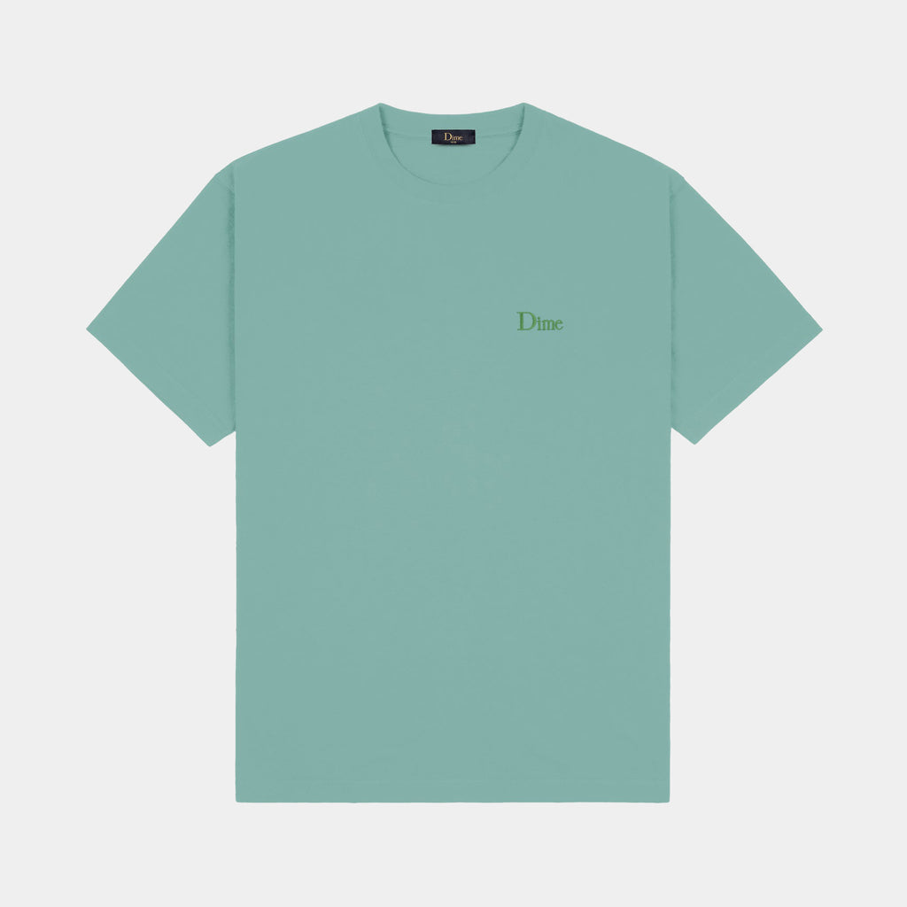 DIME CLASSIC SMALL LOGO TEE - SEAWEED