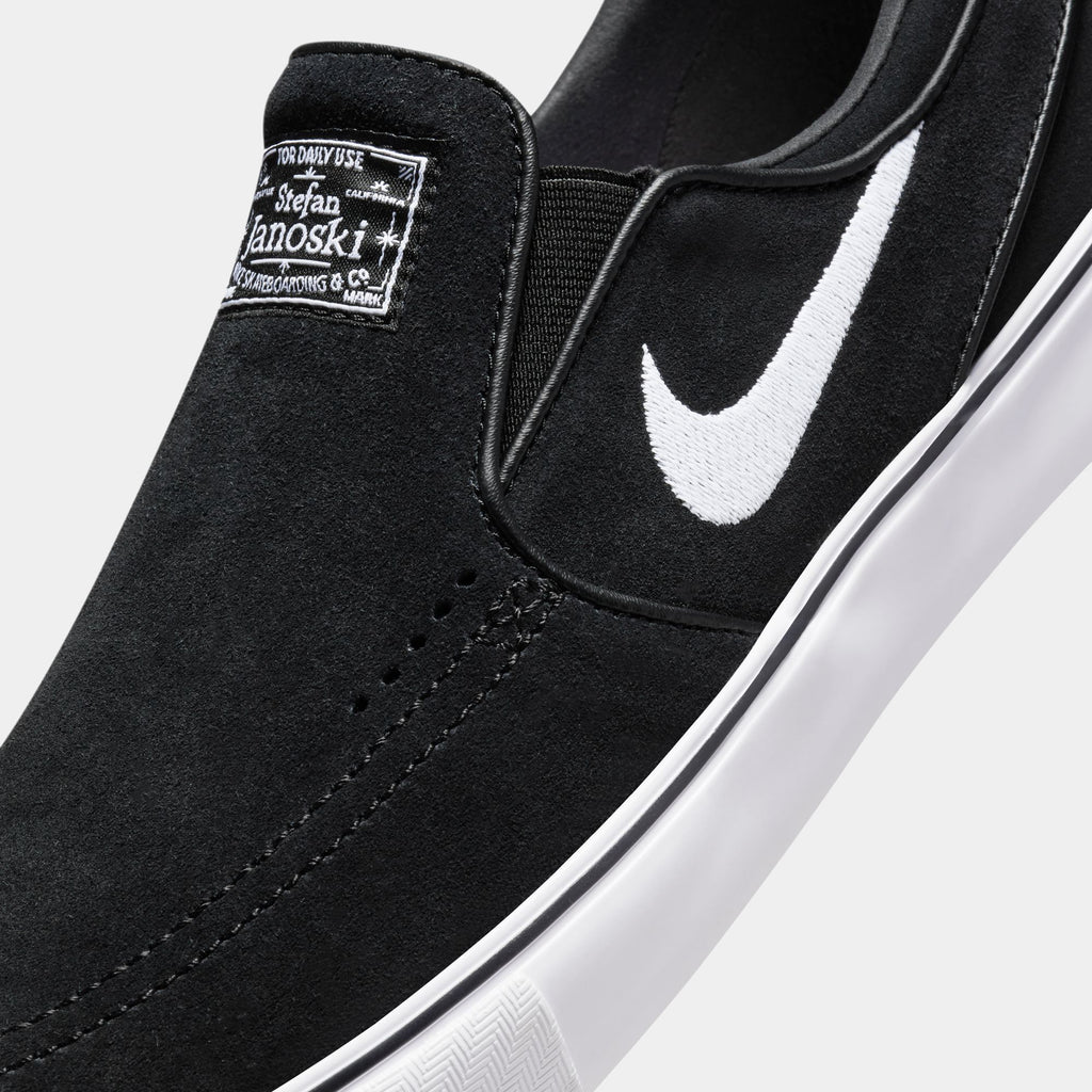 NIKE SB JANOSKI SLIP BLACK WHITE FN5893 001 PLA Skateboarding